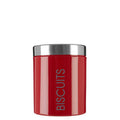 Red Enamel Biscuit Canister | Liberty
