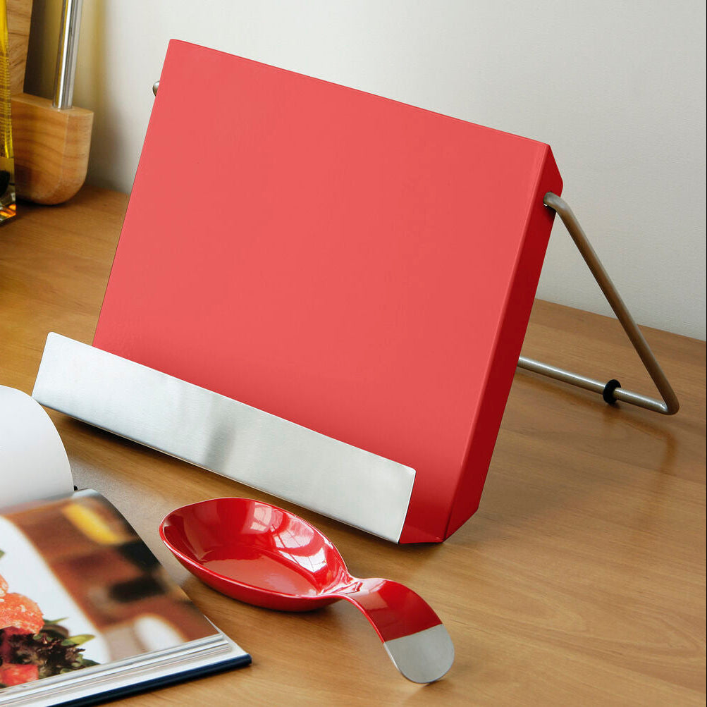 Red Enamel Recipe Stand | Kitchen Enamel