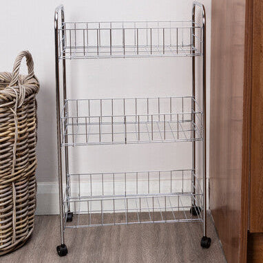 Franco Chrome 3 Tier Storage Cart