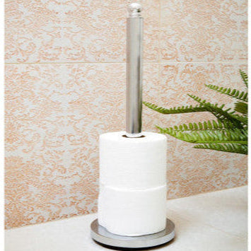 Adler Silver Metal Toilet Roll Holder