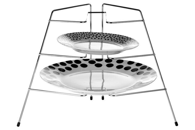 Jasper Chrome Corner Plate Rack