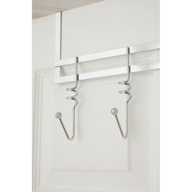 Jaxen Chrome Over Door 5 Five Hook Swirl Hanger
