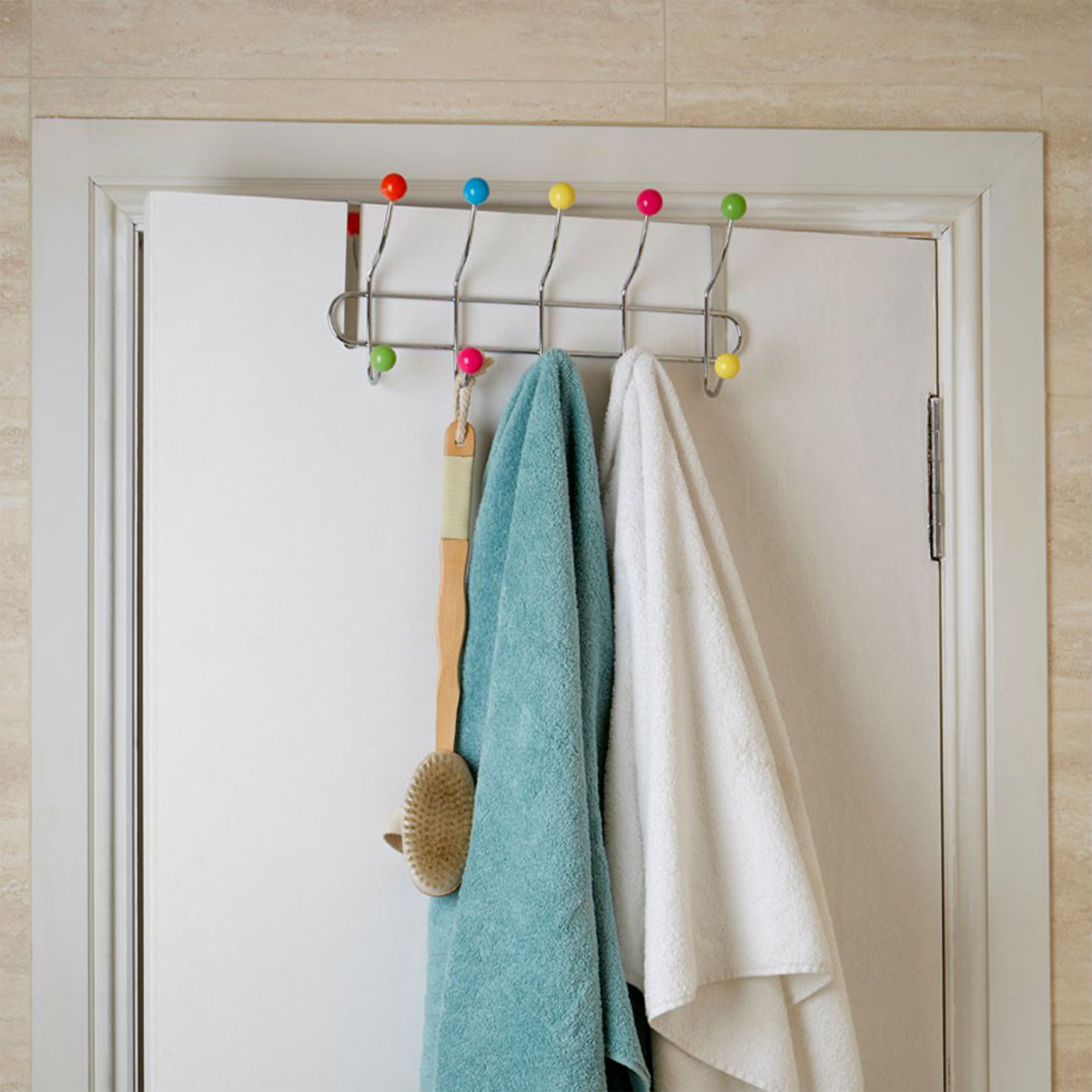 Jaxen Multi Colour 10 Hook Over Door Hanger