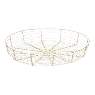 Cream Wire Bread Basket | Wire Cream