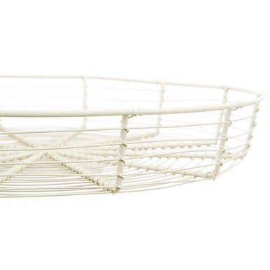 Cream Wire Bread Basket | Wire Cream