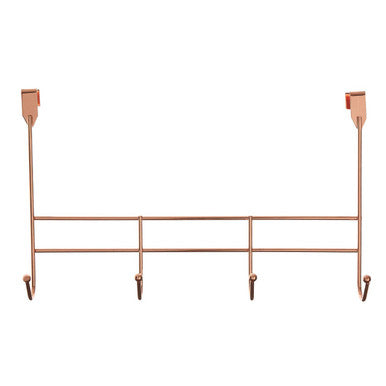 4 Hook Rose Gold Over Door Hanger | Jaxen