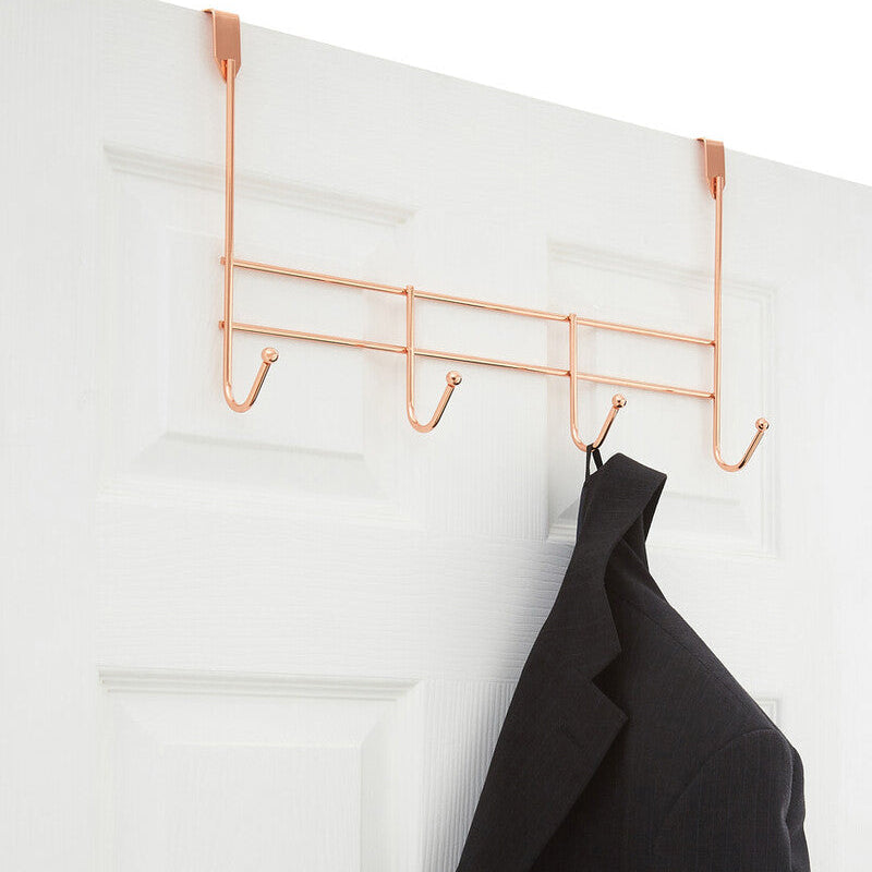 4 Hook Rose Gold Over Door Hanger | Jaxen