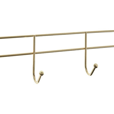 Jaxen 4 Hook Champagne Gold Over Door Hanger