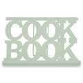 Alpha Mint Green Enamel Metal Cookbook Stand with Adjustable Support