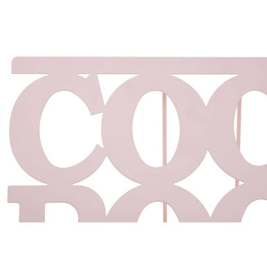 Alpha Pink Enamel Metal Cookbook Stand with Adjustable Support