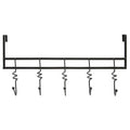 Matt Black Over Door 5 Hook Swirl Hanger | Jaxen