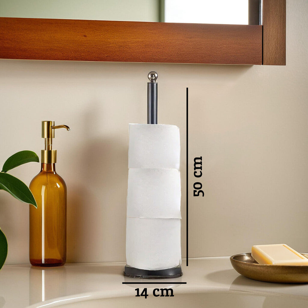 Adler Black Metal Toilet Roll Holder