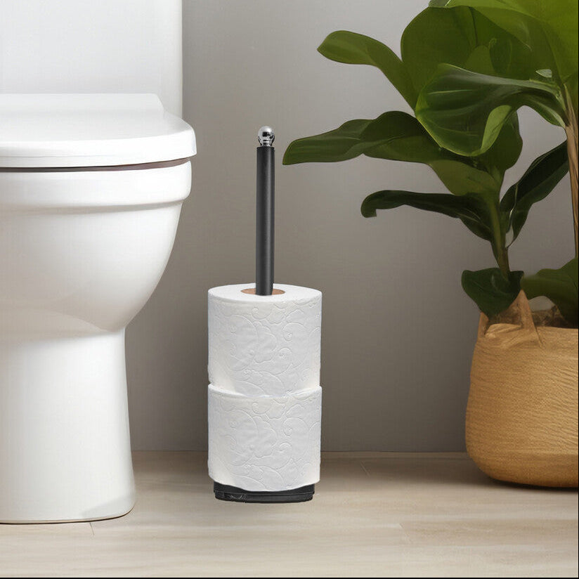 Adler Black Metal Toilet Roll Holder