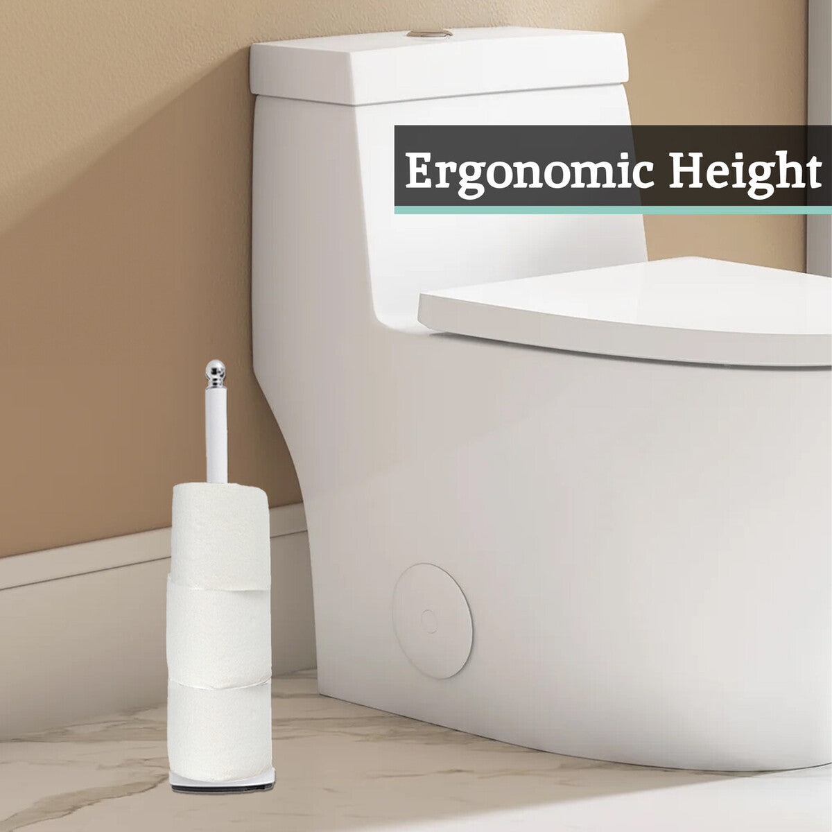Adler White Finish Toilet Roll Holder