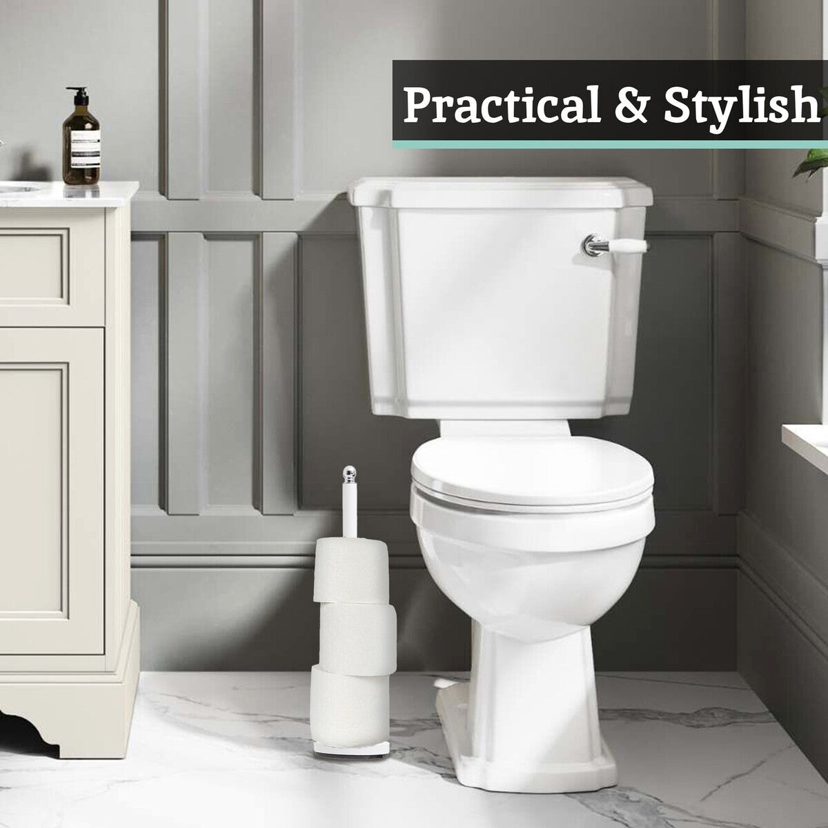 Adler White Finish Toilet Roll Holder