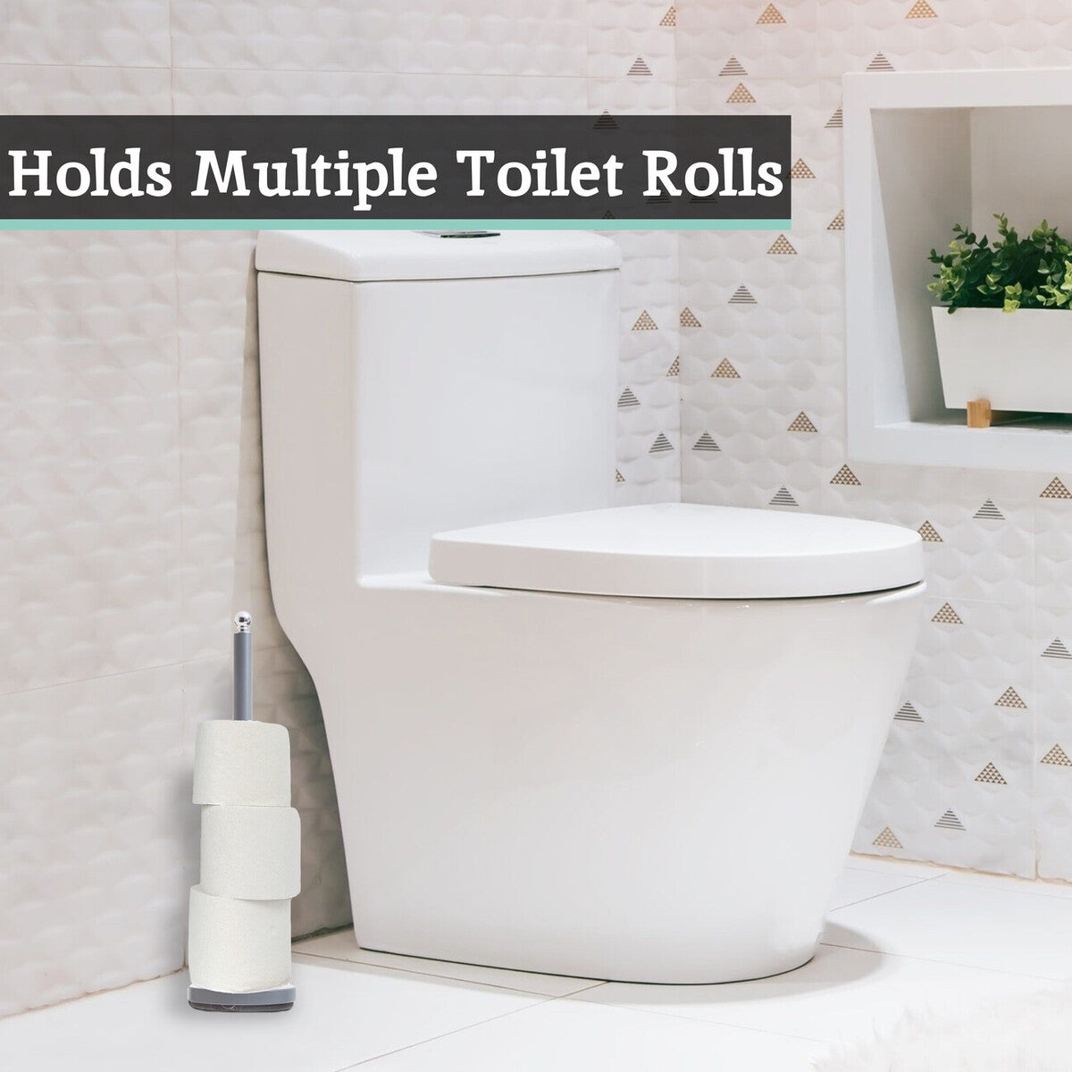Adler Grey Toilet Roll Holder