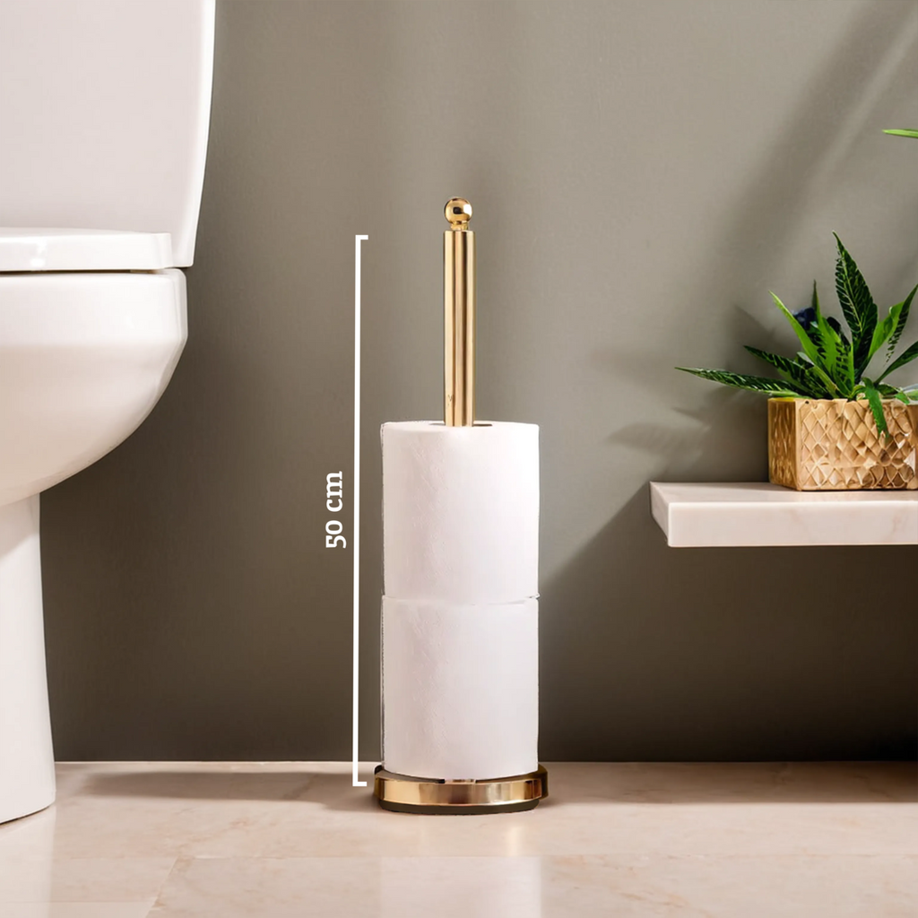 Adler Gold Metal Toilet Roll Holder