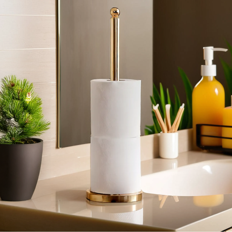 Adler Gold Metal Toilet Roll Holder
