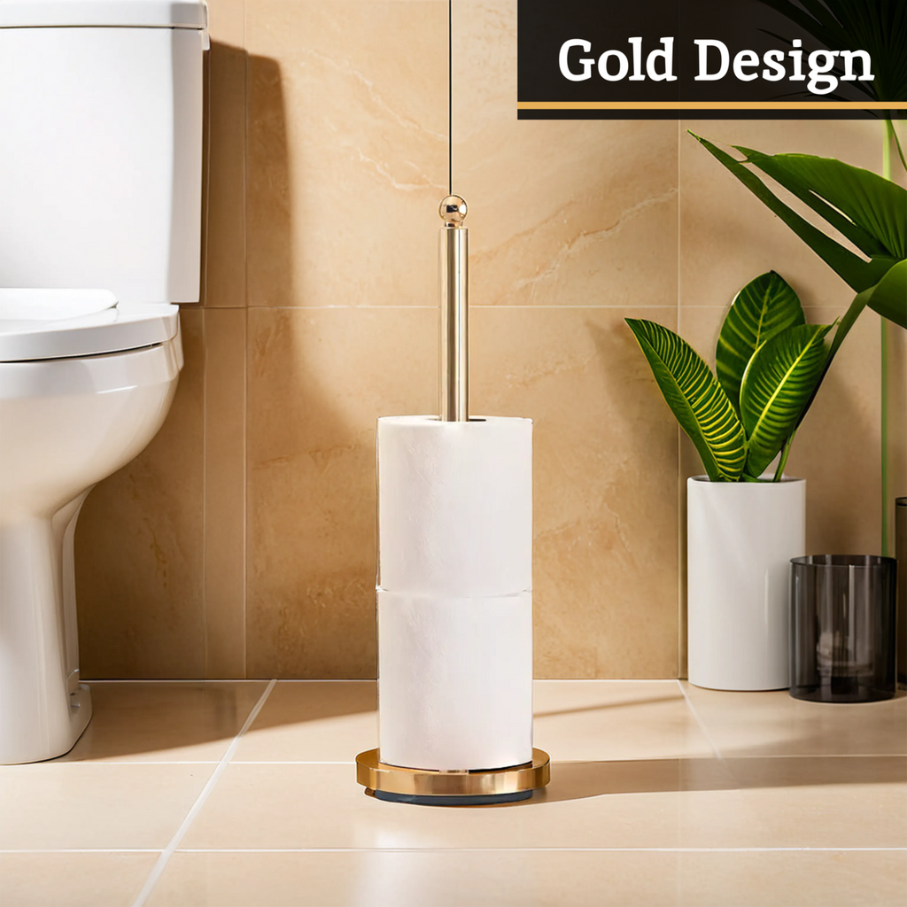 Adler Gold Metal Toilet Roll Holder