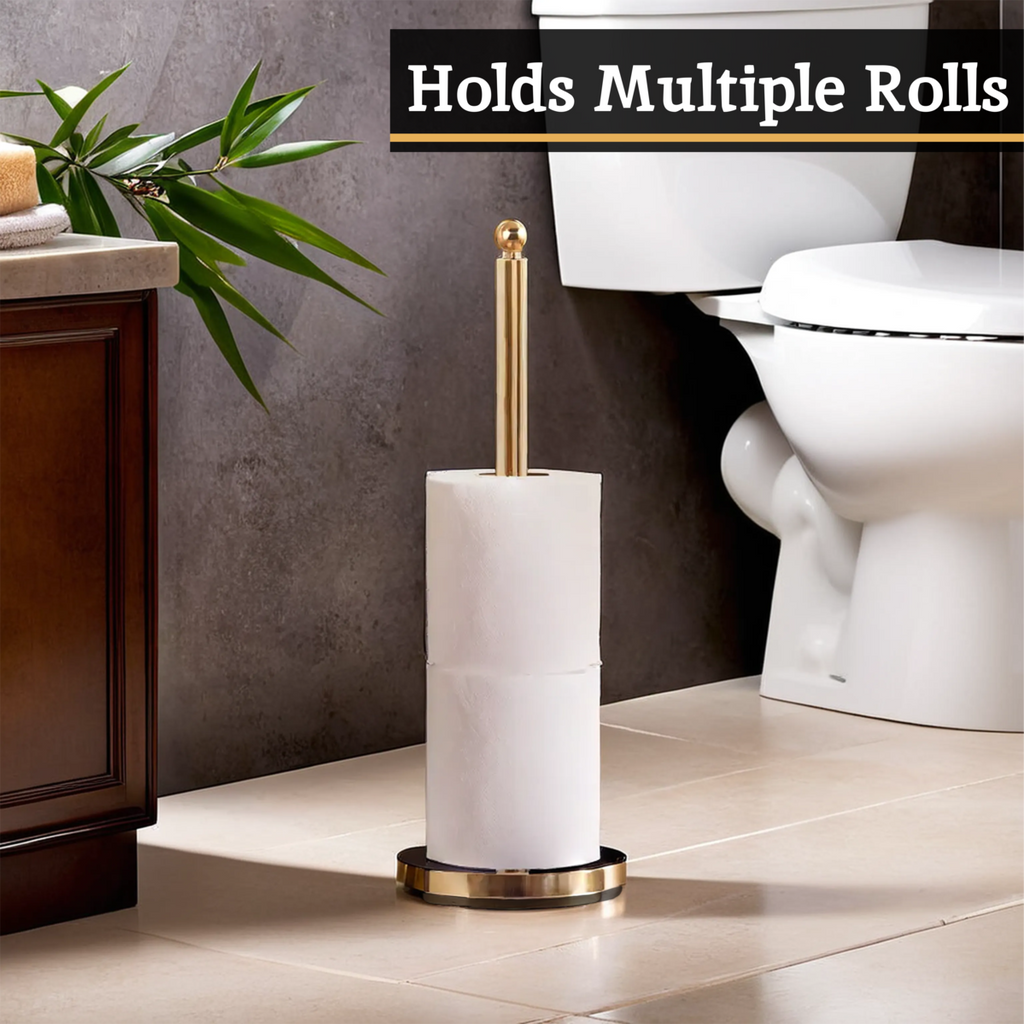 Adler Gold Metal Toilet Roll Holder
