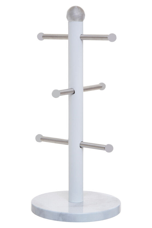 Easton Marble Effect and Silver Mug Tree
