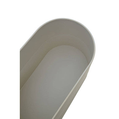Alton Cream Metal Bread Bin with Bamboo Lid