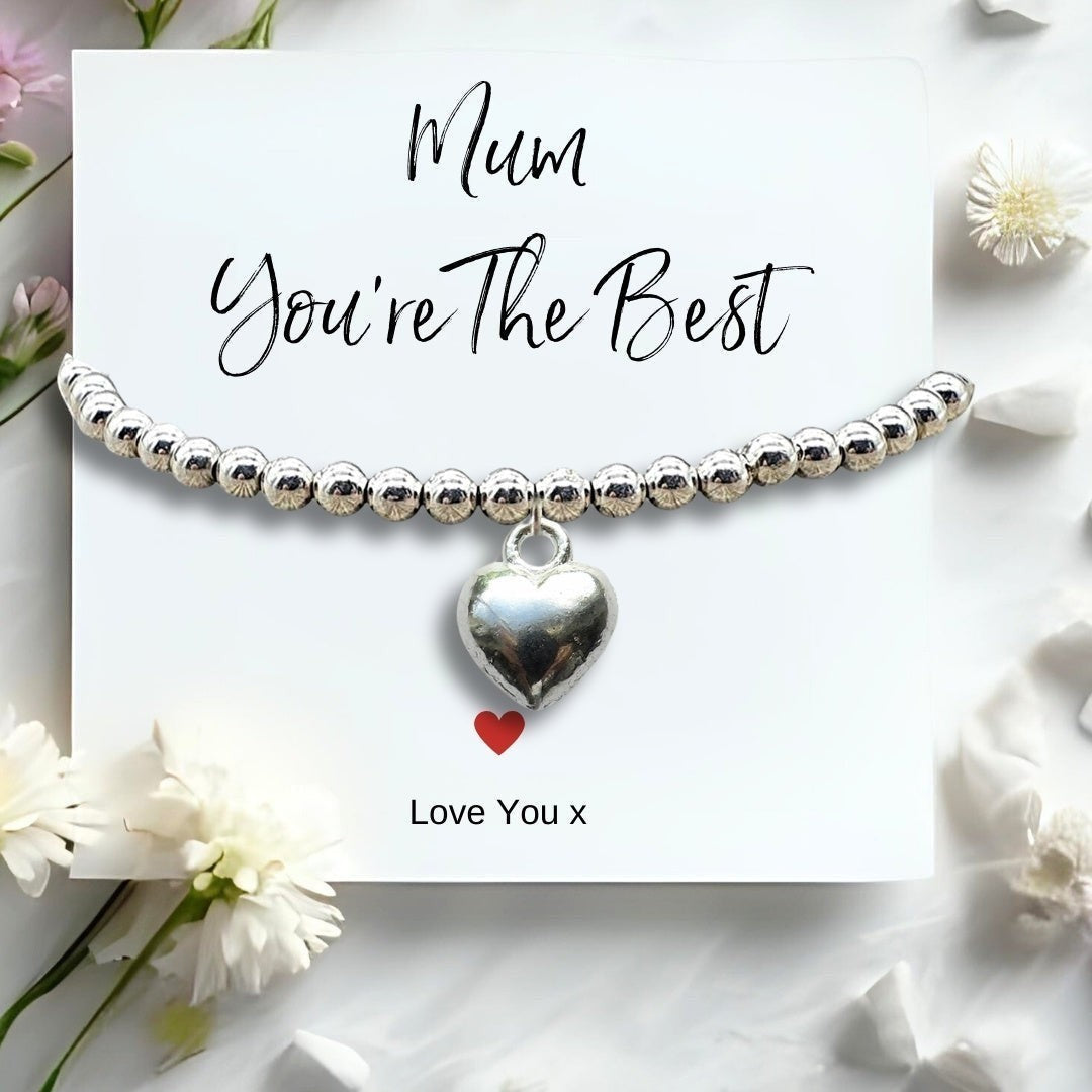 Personalised Mum You're The Best Bracelet & Candle Gift Hamper