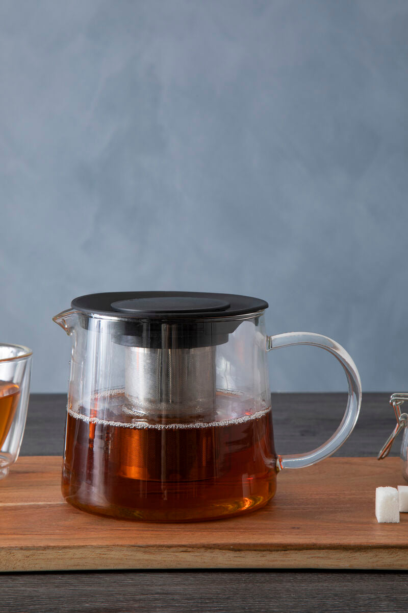 Fuso 1000ml Borosilicate Glass Teapot