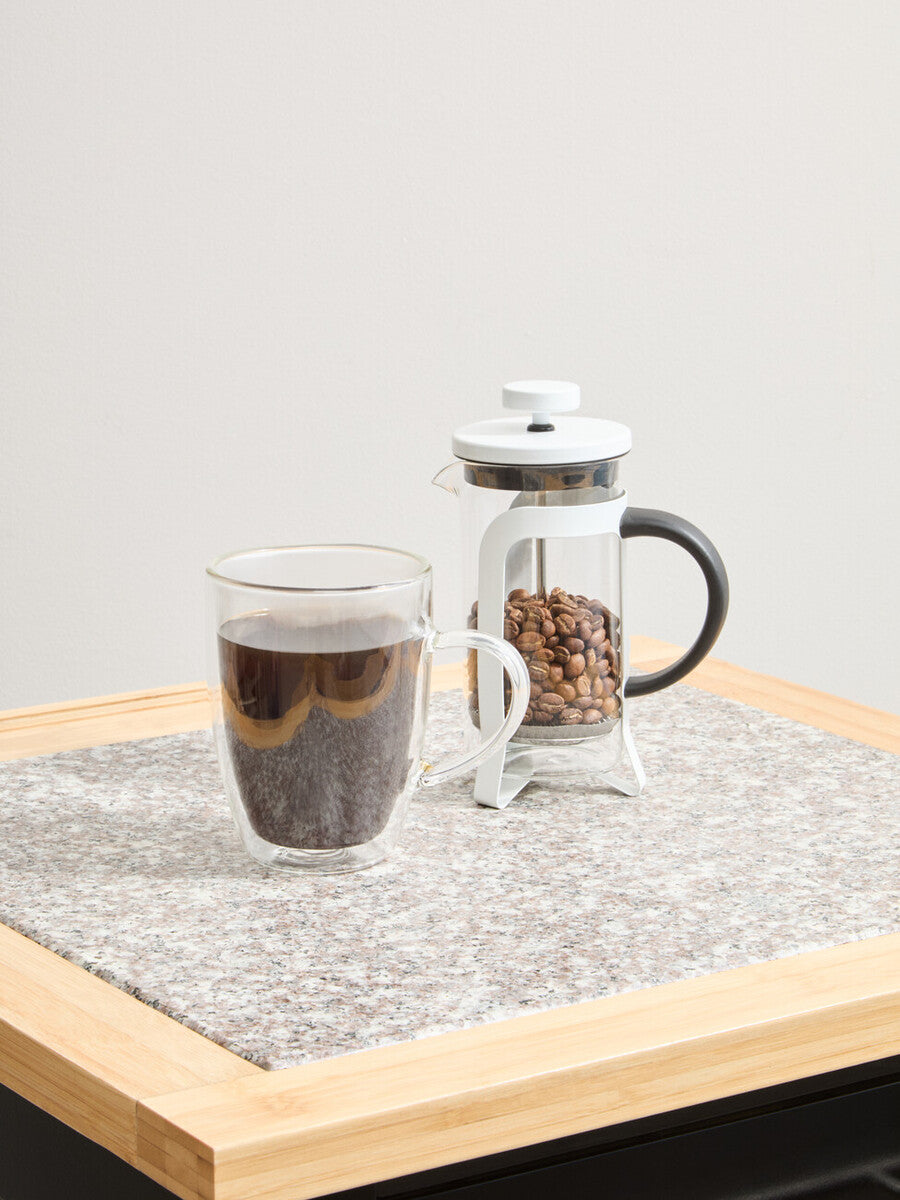 Akeala Matte White Stainless Steel Cafetiere 350ml