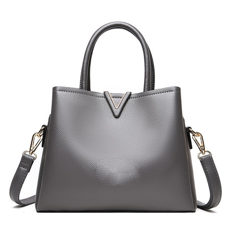 Women's Large Leather Tote Bag | 3 Compartment Work Bag
