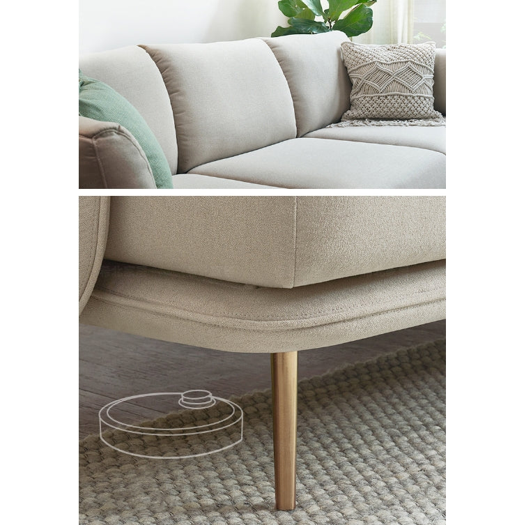 U182 Two Seater, Three Seater, Modular Sofa, Off-White Cotton Linen