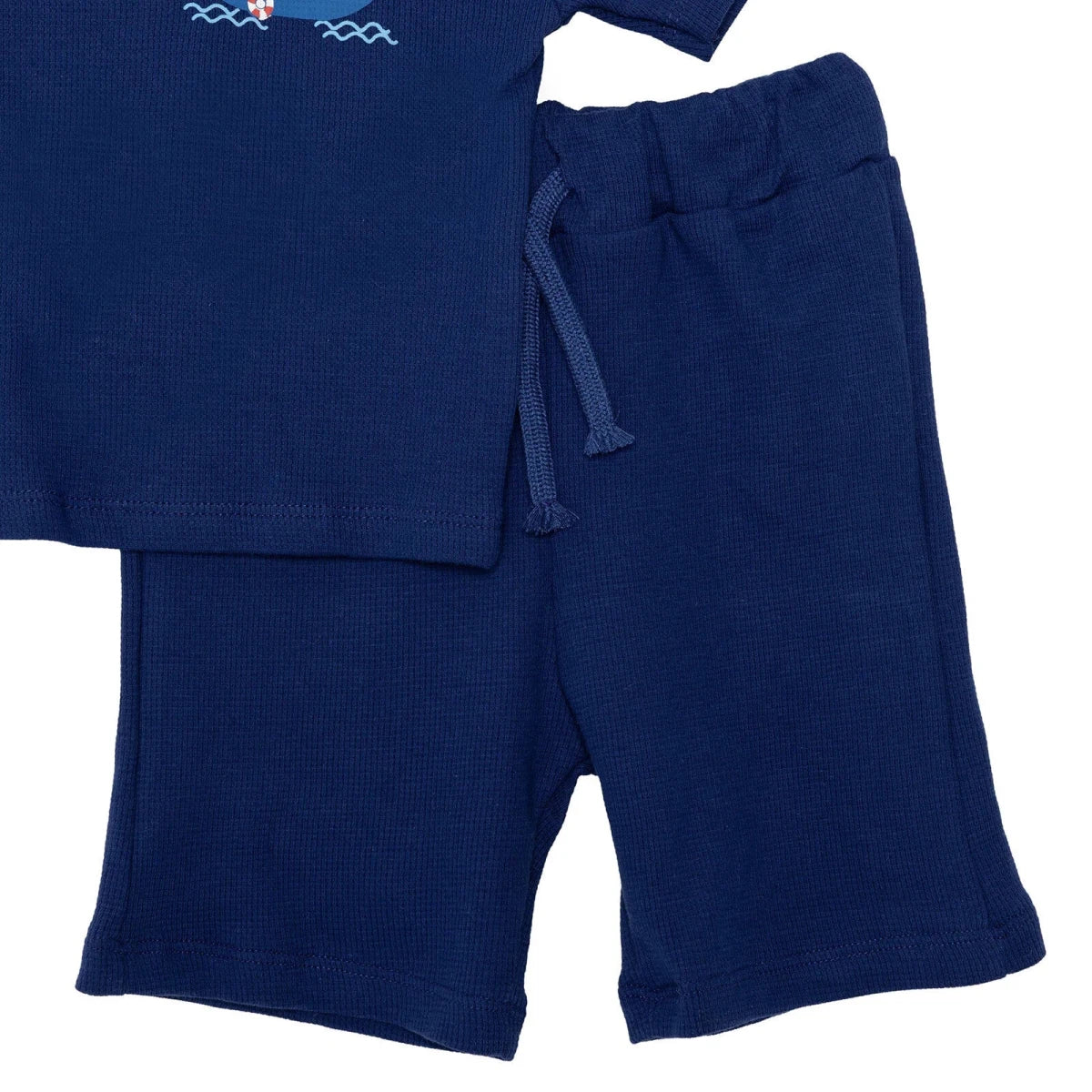HelloBaby Short Sleeve Waffle Baby T-Shirt & Shorts Set (6-9 Months to 4-5 Years)