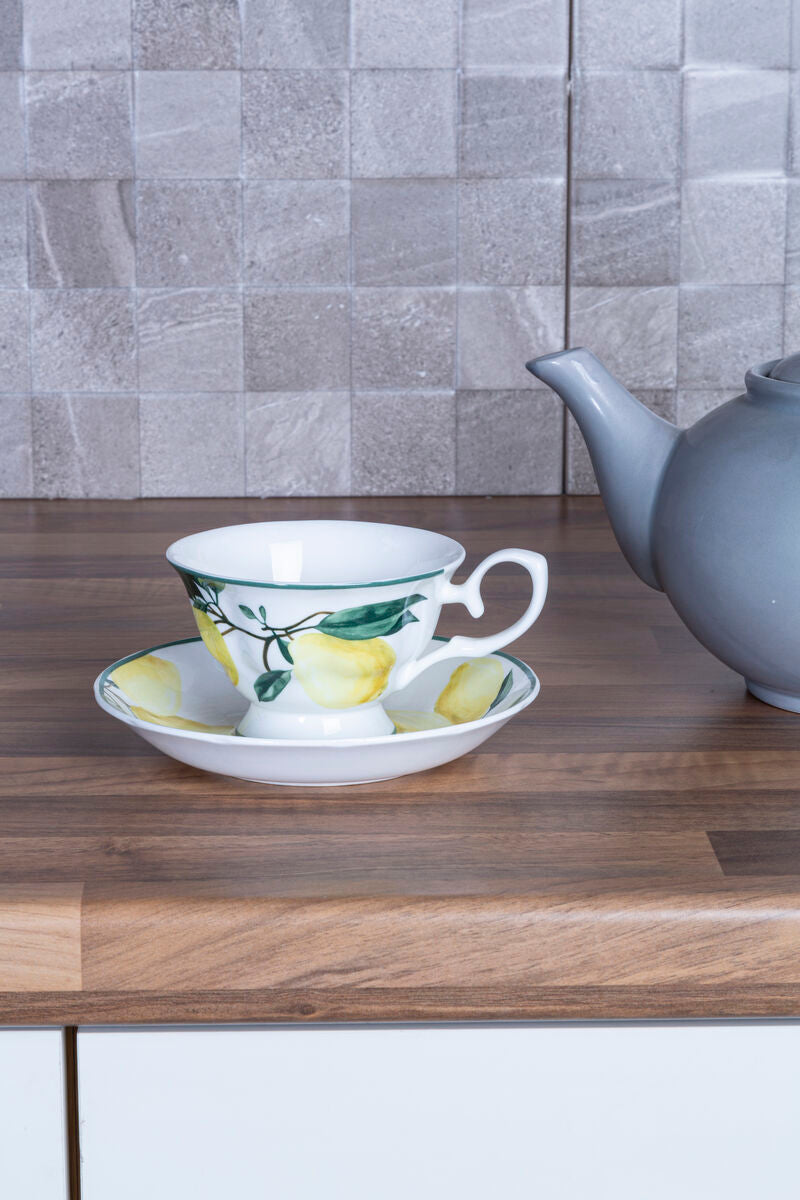 Orchard Fruits Lemon Tree Cup And Saucer