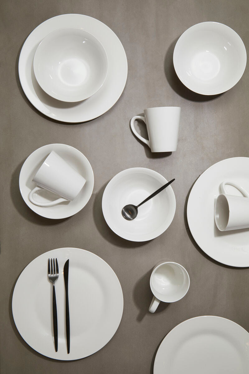 Elmira 12 Piece White Porcelain Dinner Set