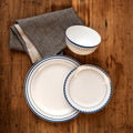 Saturn 12 Piece Blue Dinner Set | Avie
