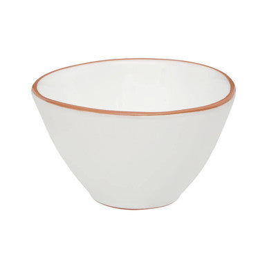 Terracotta White Glazed Cereal Bowl | Calisto