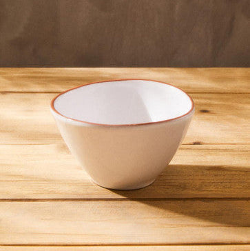 Terracotta White Glazed Cereal Bowl | Calisto