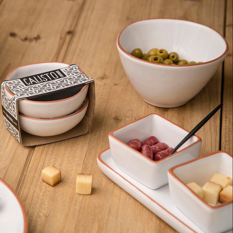Terracotta White Glazed Cereal Bowl | Calisto
