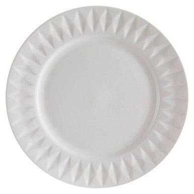 Avie 16 Piece Embossed Geo Dinner Set
