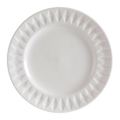 Avie 16 Piece Embossed Geo Dinner Set