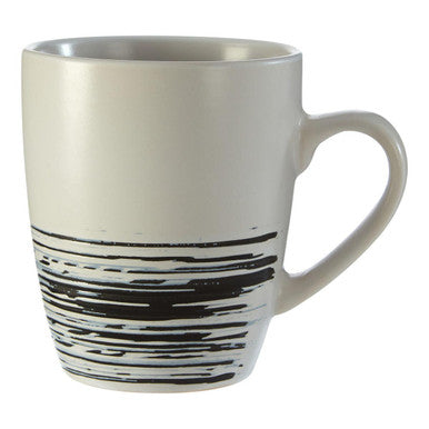 Middag Set Of 4 White And Black Effect Mugs