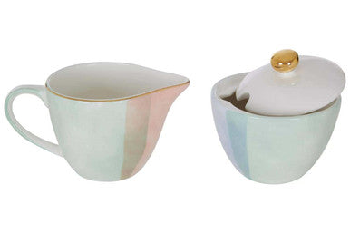 Sugar Pot And Creamer | Colour Of Paradise