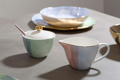 Sugar Pot And Creamer | Colour Of Paradise