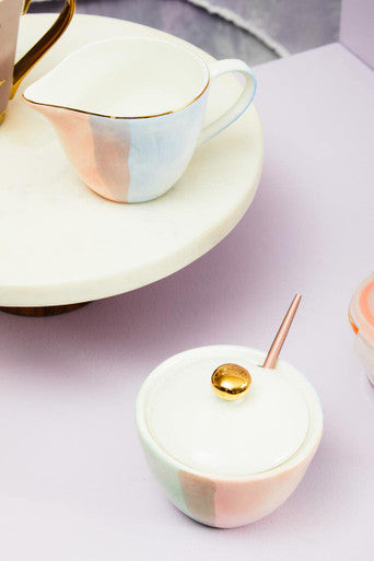 Sugar Pot And Creamer | Colour Of Paradise