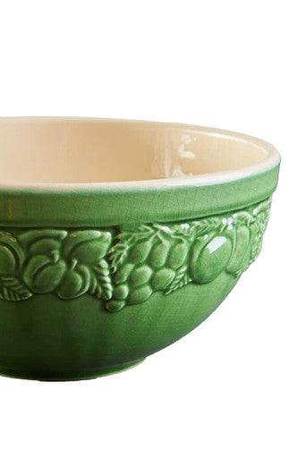Anaya Green Ceramic Small Bowl with Embossed Design