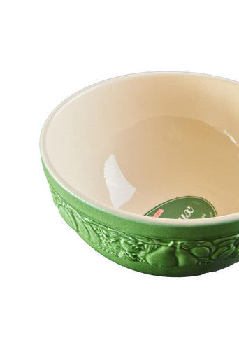 Anaya Green Ceramic Small Bowl with Embossed Design