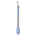 Light Blue Silicone And Stainless Steel Tongs | Zing