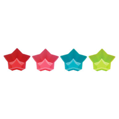 Hallie Set Of Four Non Stick Star Silicone Moulds