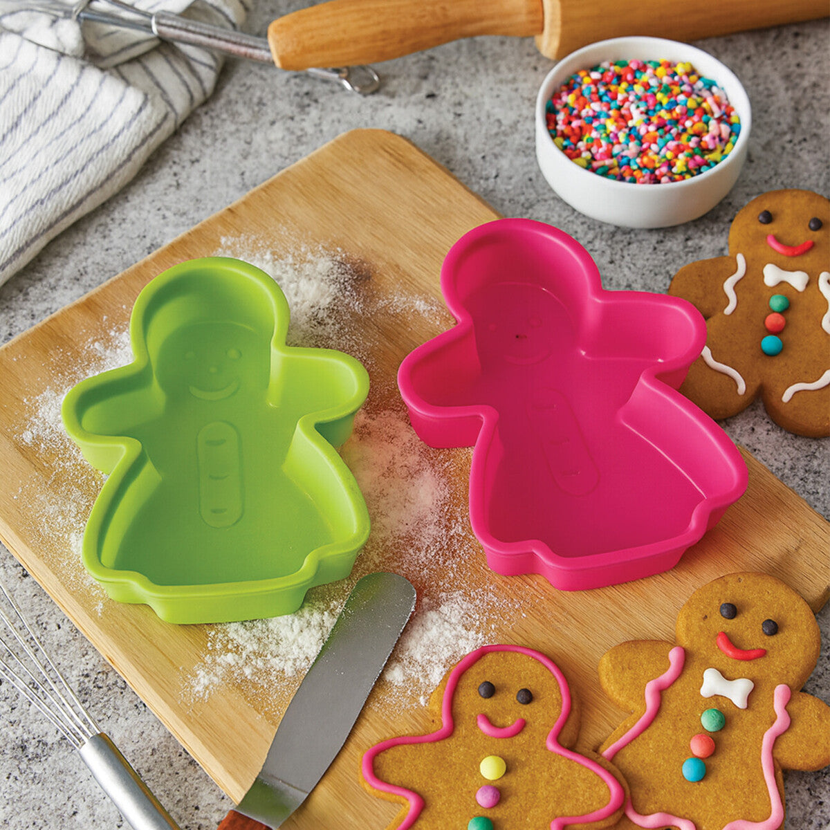 Hallie Silicone Baking Gingerbread Ladies Cake Moulds
