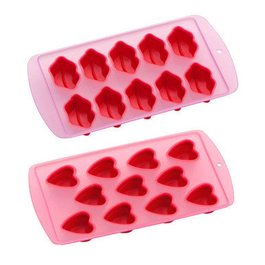11 Heart Shapes Ice Cube Red Tray | Ice Cube Red TPR